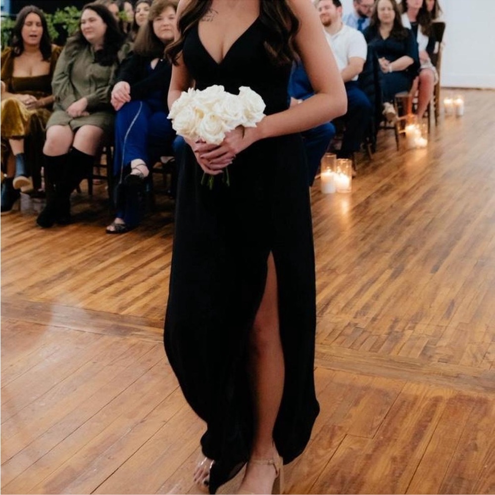 Azazie Black Dress